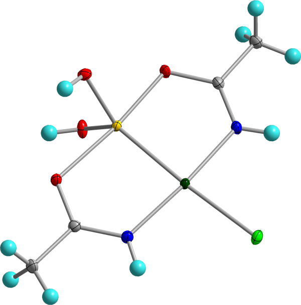 Crystal structure of arsenoplatin-1, a unique dual pharmacophore anticancer agent (Miodragović et al., J. Am. Chem. Soc. 2019).